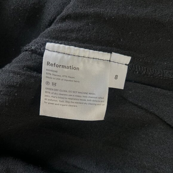 Reformation Black Mini Skirt - Picture 4 of 4